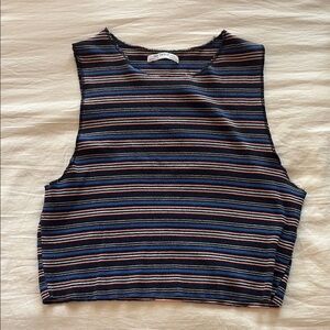 ZARA Striped Crop Top